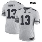 Men's NCAA Ohio State Buckeyes Rashod Berry #13 College Stitched Authentic Nike Gray Football Jersey SA20T02JD